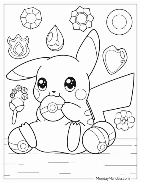 pikachu coloring page|163 Pikachu Coloring Pages